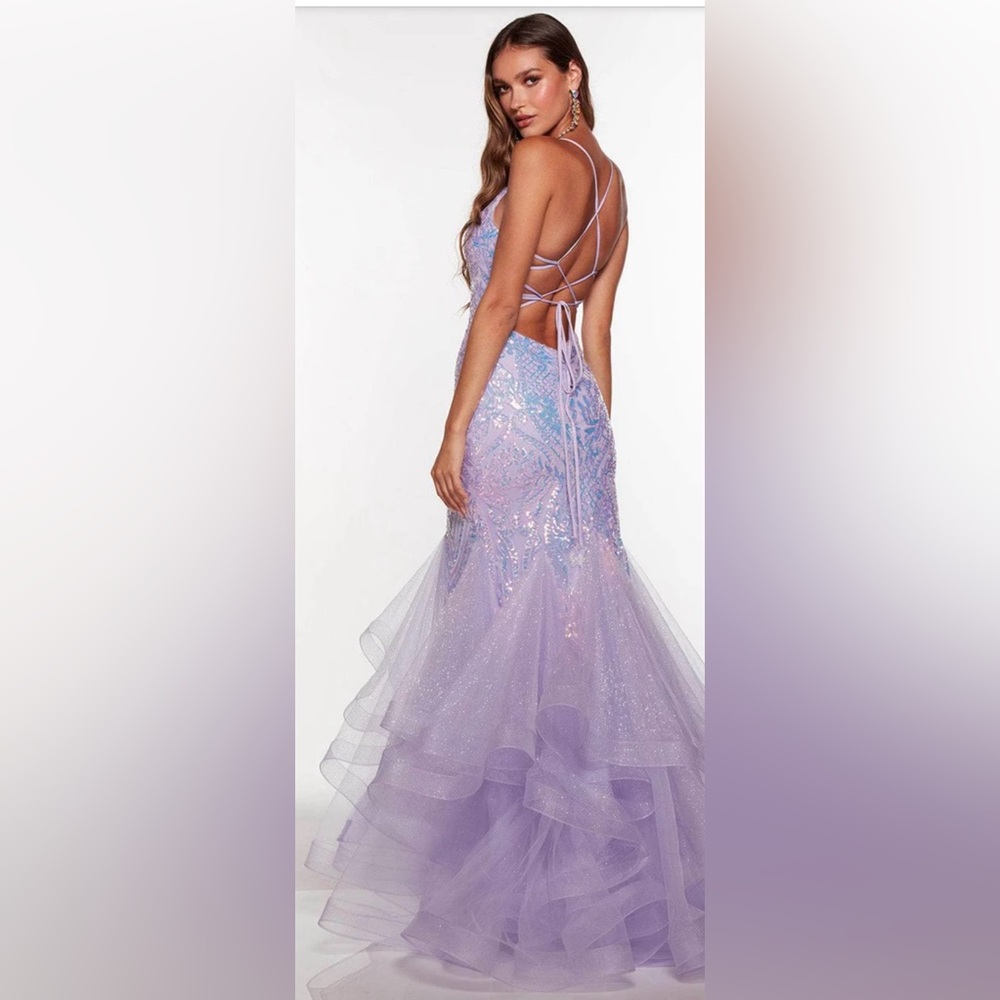 Alyce Paris Sequin & Glitter Mermaid Gown